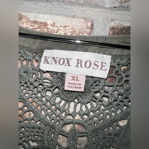 Knox Rose Doily-back Sleeveless Tops, Size XL. This listing is for both tops. - Picture 7 of 9